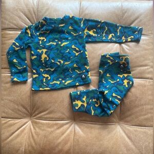 Burton Kids Kelp Camo Fleece Baselayer Set